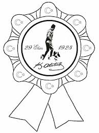 29 Ekim Sanat Dersleri Boyama Sayfalari Rozet