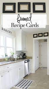 Framed Recipe Cards Framed Recipes Home Decor Kitchen Kitchen Wall Decor