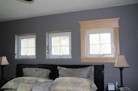 Rather than dealing with a bulky nightstand, install a small shelf directly next to your bed. Our New House 1 Of 3 Small Window Trim In Master Bedroom Done 4 26 16