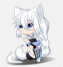 See more ideas about anime wolf, wolf art, anime animals. Chibi Drawing Art Anime Arctic Wolf Chibi White Mammal Cat Like Mammal Png Pngwing