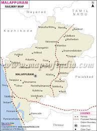Map of indian railways showing the rail network across the country with different railway zones like central, eastern, northern, north eastern, north east frontier, southern, south central, south. Malappuram Railway Map