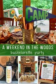 Set of 4 personalized camping plates, personalized melamine travel trailer 10 plate set, camper plates, camping decor, rv dinnerware. A Weekend In The Woods Camp Themed Bachelorette Party Legally Crafty Blog