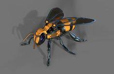 Robot Bee 3d Model Robot Art Robot Animal Insect Art