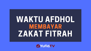 Waktu pembayaran zakat fitrah pun sudah ditentukan hukumnya. Waktu Afdhol Membayar Zakat Fitrah Poster Dakwah Yufid Tv Youtube