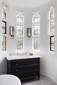 Of course, the theme of the bathroom must be such that it inspires comfort. In The Details Designing Around Stained Glass Windows Coco Kelley Coco Kelley