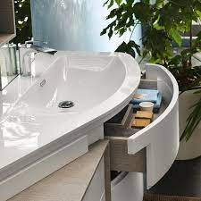 Giving Contemporary Bathrooms A Curvy Twist Avantgarde By Inda Contemporary Bathrooms Modern Bathroom Vanity Shower Enclosure