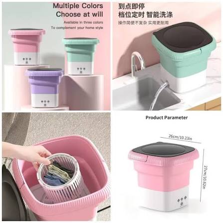 Mini Washing Machine Foldable Bucket Type - Laundry Clothes Washer- Wi – Surmawala Website