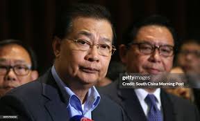 DAB's Legislator Tam Yiu-chung and Economic Synergy's Jeffrey Lam... News  Photo