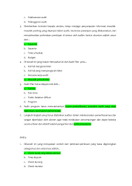 Soal dan jawaban auditing 1. Soal Dan Jawaban Soal Auditing