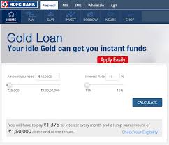 Hdfc Gold Loan Interest Rates Gold Schemes Apply Online