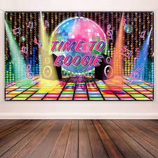 Again, the theme is freedom of movement and celebration of dancing and the body. 70s Theme Party Decorations Disco Backdrop Banner 70 S Photo Booth Backdrop Wall Decorating For Disco Birthday Party Supplies 72 8 X 43 3 Inch Amazon In Home Kitchen