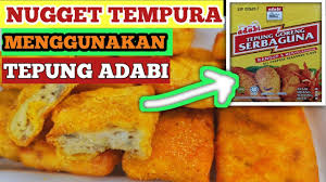 Nugget ayam yang jadi kesukaan anak, bisa anda siapkan sendiri, bahkan bisa dijadikan menu sarapan atau. Resepi Nugget Tempura Menggunakan Tepung Adabi Youtube