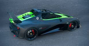 Lotus 3 Eleven The Coolest Thing On Four Wheels Race Version Special Order Matt Black With Isotope Green Stripes 460 Lotus Car Lotus Birmingham Michigan