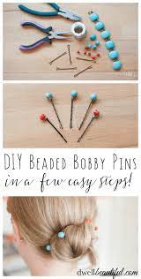 The tic tac box shape is a perfect fit for bobby pins. Diy Beaded Bobby Pins Oh My Creative