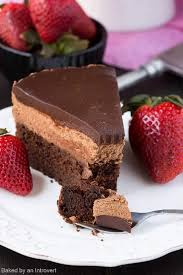 Triple Chocolate Mousse Cake Recipe Chocolate Desserts Triple Chocolate Mousse Cake Desserts