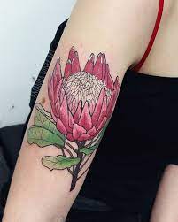 Protea For Tilly Her Design And Her 4th Tattoo From Me And Shes Always So Much Tea Tattoo Tattoos Girly Tattoos