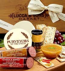 Serve on crackers with cheese and a great mustard sauce. ingredients: Amazon Com Greatfoods Lucca Sons Sausage Cheese Gift Box Grocery Gourmet Food