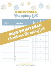 Get organized for holiday gift giving! Christmas Shopping List Jpeg Newest Six Clever Sisters