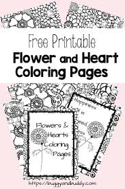 And as a fun added extra, we've adapted our coloring pages into printable card versions for you to download, color and send to loved ones. Free Printable Flower And Heart Coloring Pages Buggy And Buddy