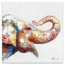 You can find more other related products in lightinthebox, the top worldwide ready to hang art wholesaler from china, provide all stylish ready to hang art with prefect design and high quality. Floopy S Wall Decor Colorful Happy Elephant Canvas Wall Art Ready To Hang Painting 28 X 28
