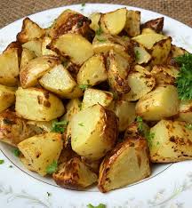 Air Fryer Roasted Ranch Potatoes Recipeteacher Recipe Roasted Ranch Potatoes Ranch Potatoes Air Fryer Dinner Recipes