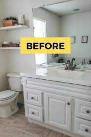 We want to add that solid hardwood is a poor choice for bathroom flooring because of the moisture. Diy Bathroom Remodel Ideas On A Small Budget Cheap Bathroom Remodel Bathrooms Remodel Cheap Bathrooms