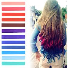Best Diy Red To Blue Ombre Hair Dye Set Of 12 Usa Inspired Hair Dye Independence Hair Dye With Shades Of Raspbe Blue Ombre Hair Hair Chalk Dyed Hair Blue