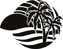 All of these black white background resources are for free download on pngtree. Download Party Beach Silhouette Labels Beach Vector Silhouette Label Png Image With No Background Pngkey Com
