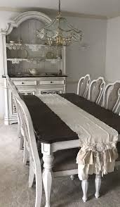Custom Farmhouse Table Runner Or Dresser Runner Multi Ruffle Ivory Canvas Linen Shabby Lace Handmade French Country Table Runner Farmhouse Dining Room Table Farmhouse Dining Room Custom Farmhouse Table