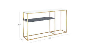 2 Tone Grey And White Marble Console Reviews Cb2 Marble Console Table White Marble Side Table Modern Console Tables