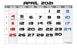 Free Printable April 2021 Calendar In 2020 Printable Calendar Template Calendar Printables Monthly Calendar Printable