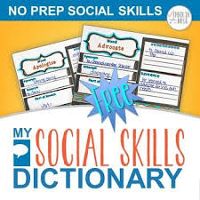 Social Skills Dictionary Free Social Skills Social Skills Groups Emotional Skills