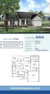Whether you're looking for craftsman house plans with walkout basement, contemporary house plans with walkout basement, sprawling ranch house plans with walkout basement (yes, a. Ranch Style House Plan 82026 With 3 Bed 2 Bath 2 Car Garage Basement House Plans Ranch House Plans Ranch House Plan