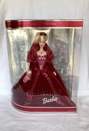 Mattel 2002 Holiday Celebration Barbie Doll This Beautiful Doll Is A Great Display Piece Please See Pic Holiday Barbie Dolls Christmas Barbie Holiday Barbie