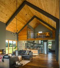 Small And Cozy Modern Barn House Getaway In Vermont Barn House Interior Modern Barn House Tiny House Design