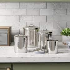 If you do a lot of cooking, you may need every one of those utensils. Farmhouse Rustic Kitchen Canisters Jars Birch Lane
