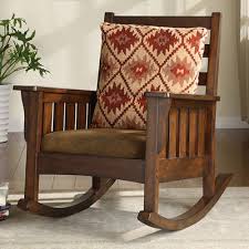 Furniture Of America Mission Style Rocking Accent Chair Dark Oak Wooden Rocking Chairs Rocking Chair Rocker Chairs