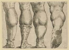 Vier Mannliche Unterschenkel Und Fusse Von Hinten Hamburger Kunsthalle