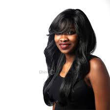 Short wavy hair with bangs looks cute and youthful. Dropshipping For African Wig Partial Black Bangs Wavy Long Curly Hair To Sell Online At Wholesale Price Dropship Website Chinabrands Com
