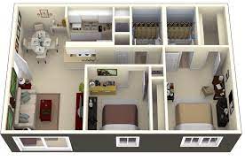 Maybe you would like to learn more about one of these? 50 Two 2 Bedroom Apartment House Plans Architecture Design