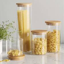 Glass canister set for kitchen or bathroom glass food storage jars with lid. China High Borosilicate Glass Kitchen Canister With Airtight Bamboo Lid Glass Storage Jar For Kitchen Bathroom China Glass Canister And Glass Jar Price