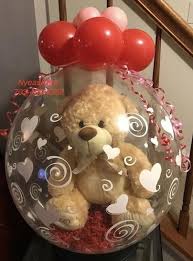 Stuffed Balloons Valentines Balloons Bouquet Valentines Balloons Diy Balloon Decorations