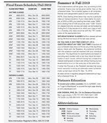 Finals Schedule Fall 2022 Final Exam Schedule | Northern New Mexico College