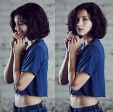 Love long hairstyles for men? Wallpaper Women Model Depth Of Field Long Hair Blue Eyes Short Hair Brunette Looking At Viewer Smiling Jeans Black Hair Skinny Fashion Crop Top Emily Rudd Clothing Supermodel Arms On Chest