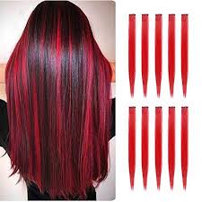 Each hair color is a true stand out against the darker base. Addison Rae Shows Off Red Streaks In Her Hair In New Pics