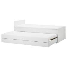 slakt white bed with underbed and storage 90x200 cm ikea pull out bed bed frame slakt bed