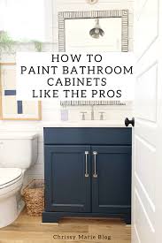 Oftentimes, bathroom vanity sets can be overpriced. Painting Bathroom Cabinets A Beginner S Guide Chrissy Marie Blog