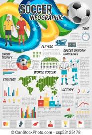 Soccer Sport Infographic With Football Infochart