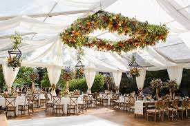 Ikea makes a 'dyning shade,' (shown above in a picture by shaded nation), which is a great option for diy brides who want to add a canopy effect to their outdoor wedding. Stunning Ideas To Decorate The Ceiling Of Your Wedding Venue
