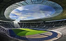 Hi, i wanted to know how far is the hertha berlin from the central station? Download Wallpapers Olympiastadion Berlin German Football Stadium Hertha Bsc Stadium Football Field Charlottenburg Wilmersdorf Berlin Germany For Desktop With Resolution 2560x1600 High Quality Hd Pictures Wallpapers